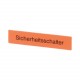 BS75X15-SI 084480 EATON ELECTRIC Bezeichnungsschild "Sicherheitsschalter", orange, H x B 15 x 75 mm