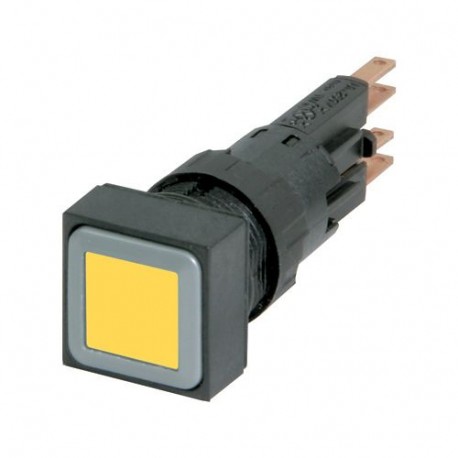 Q25LT-GE/WB 089137 EATON ELECTRIC Illuminated pushbutton actuator, yellow, momentary, +filament lamp 24V