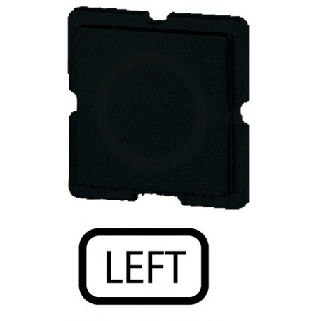 234TQ25 090987 EATON ELECTRIC Placa indicadora Inscripción: LEFT Negra Para RMQ16 25x25