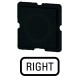 235TQ25 091009 EATON ELECTRIC Placa indicadora Inscripción: RIGHT Negra Para RMQ16 25x25