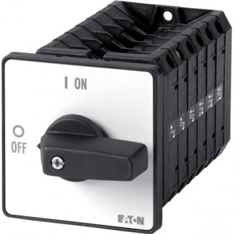 T5B-6-8348/E 091726 EATON ELECTRIC On-Off switch, 12-pole, 63 A, 90 °, flush mounting