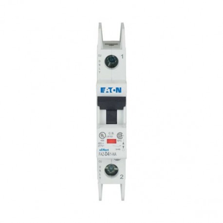 FAZ-D4/1-NA 102102 Y7-102102 EATON ELECTRIC Interruttore LS, 4A, 1p, curva caratteristica D, AC