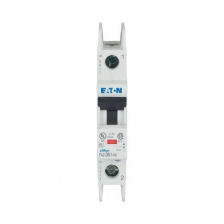 FAZ-D5/1-NA 102103 EATON ELECTRIC Miniature circuit breaker (MCB), 5A, 1p, D-Char, AC