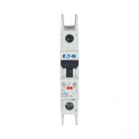 FAZ-D7/1-NA 102105 EATON ELECTRIC Miniature circuit breaker (MCB), 7A, 1p, D-Char, AC