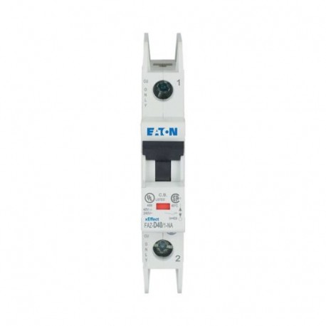FAZ-D40/1-NA 102116 EATON ELECTRIC Interruptor magnetotérmico FAZ, 40A, 1P, curva D, NA