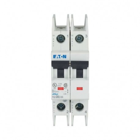 FAZ-D8/2-NA 102186 EATON ELECTRIC Miniature circuit breaker (MCB), 8A, 2p, D-Char, AC