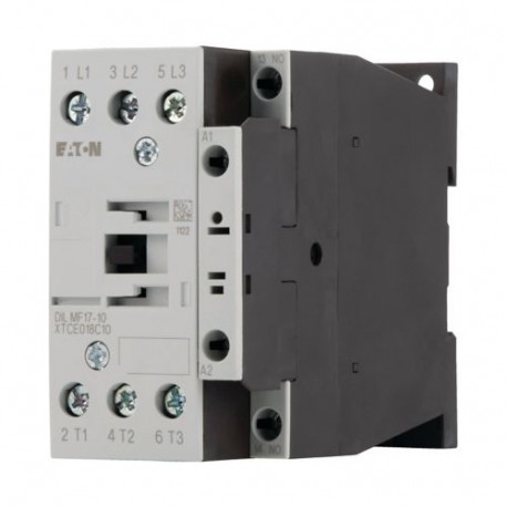 DILMF17-10(RAC240) 104437 XTCE018C10B-F47 EATON ELECTRIC Contactor, 3p+1N/O, 15HP/600VAC, SEMI F47