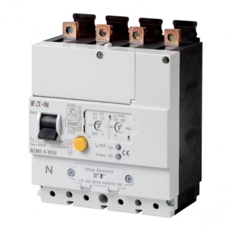 NZM1-4-XFIU 104614 EATON ELECTRIC Блок защиты от токов утечки, 0:03-3A, 4P, установка снизу выключателя