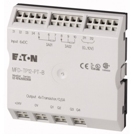 MFD-TP12-PT-B 106043 0004519716 EATON ELECTRIC Módulo de E/S MFD de temperatura 24 V DC 2 Pt100 (Rango B), 6..