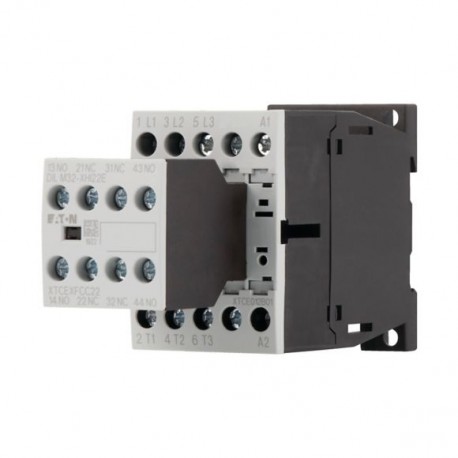 DILM12-22(24VDC) 106369 XTCE012B22TD EATON ELECTRIC Contattore di potenza, 3p+2NA+2NC, 5.5kW/400V/AC3