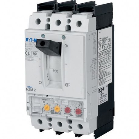 NZMN2-VE160-BT-NA 107844 EATON ELECTRIC Leistungsschalter, 3p, 160A, Rahmenklemmen