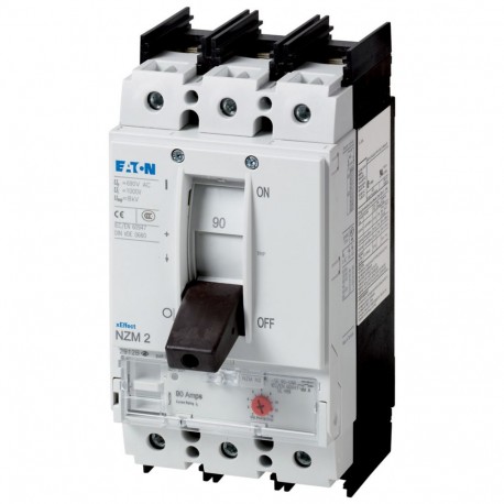 NZMN2-SE90-BT-CNA 107849 Y7-107849 EATON ELECTRIC Interruptor automático NZM, 3P, 90A, terminales brida, CNA