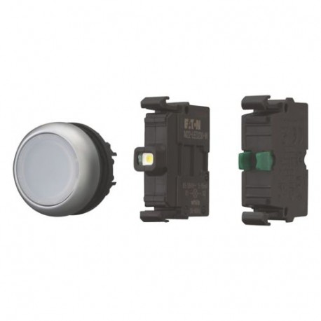 M22-DL-W-K10LED-BVP 110931 Y7-110931 EATON ELECTRIC M22-DL-W-K10LED-BVPQ Iluminado botão branco 24V completo