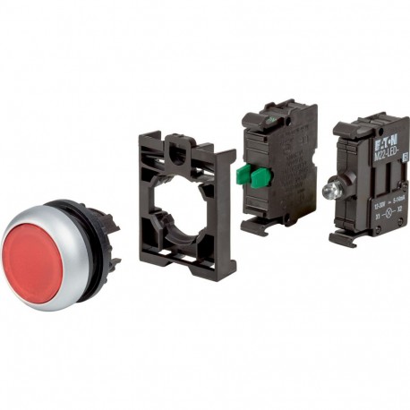 M22-DL-R-K10LED-BVP 110932 Y7-110932 EATON ELECTRIC M22-DL-R-K10LED-BVPQ brilhante 24V botão vermelho comple..