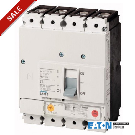 LZMB1-4-ASF100-I 111865 Y7-111865 EATON ELECTRIC Interruptor magnetotérmico LZM, 4P, 100A