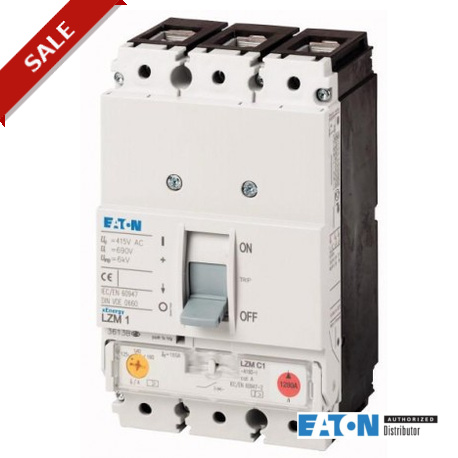 LZMC1-ASF125-I 111886 Y7-111886 EATON ELECTRIC Interruptor magnetotérmico LZM, 3P, 125A
