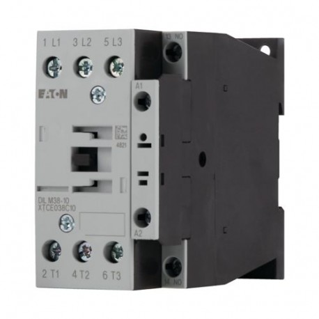 DILM38-10(RDC130) 112444 XTCE038C10AD EATON ELECTRIC Contactor, 3p+1N/O, 18.5kW/400V/AC3