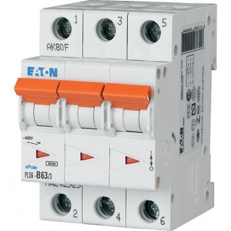 PLS6-D63/3 113407 Y7-113407 EATON ELECTRIC LS-Schalter, 63A, 3p, D-Char