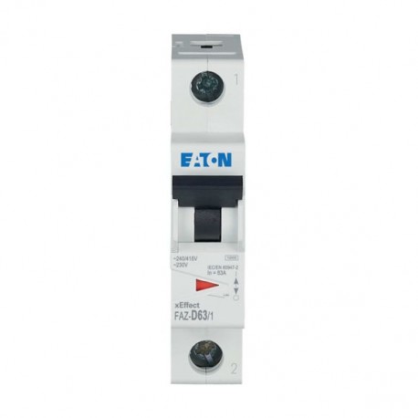 FAZ-D63/1 115371 EATON ELECTRIC MCB, 1P, curva D, 63A