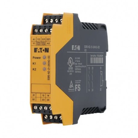 ESR5-NZ-21-24VAC-DC 118703 Y7-118703 EATON ELECTRIC Relais pour commande bimanuelle, 24VDC/AC, 2 canals, 2 c..