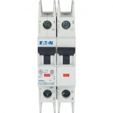 FAZ-C25/2-NA-DC 120646 EATON ELECTRIC Miniature circuit breaker (MCB), 25A, 2p, type C characteristic, DC