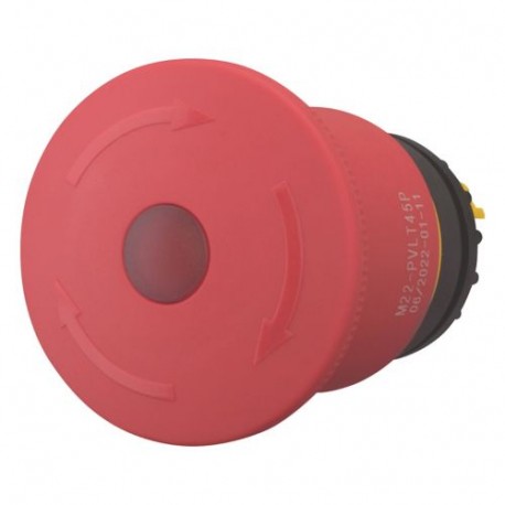 M22-PVLT45P 121460 Y7-121460 EATON ELECTRIC Arresto di emergenza, 45mm, sblocco a rotazione