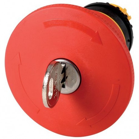M22-PVS60P-RS 121467 Y7-121467 EATON ELECTRIC Emergency-stop pushbutton, D 60mm, key unlocking, RONIS