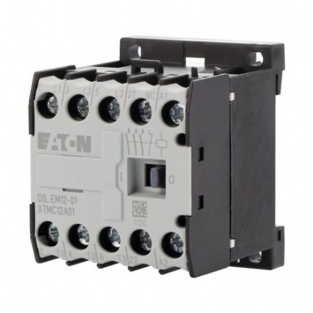 DILEM12-01(110V50HZ,120V60HZ) 127088 XTMC12A01A EATON ELECTRIC Contattore di potenza, 3p+1NC, 5.5kW/400V/AC3