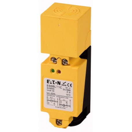 E55BLT1E 135814 EATON ELECTRIC Proximity switch, inductive, 1N/O/1N/C, Sn 30mm, 2L, 35-250VAC, quad.40, insu..