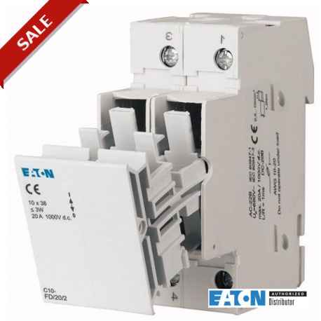 FCFDC10DI-1L-SOL 137258 EATON ELECTRIC Sectionneur à fusibles avec fonction clignotement, 25A DC, 10x38mm