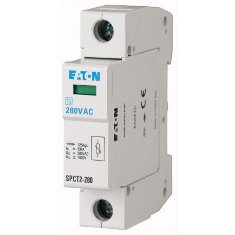 SPCT2-075/1 167578 EATON ELECTRIC Scaricatore da sovratensione inseribile, 1p, 75VAC, 20kA