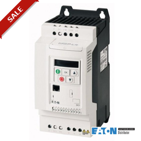 DC1-127D0FB-A20N 169249 EATON ELECTRIC Variable Frequency Drive, 1-/3- 230 V, 7.0 A, 1.5 kW, EMC-Filter, Bra..