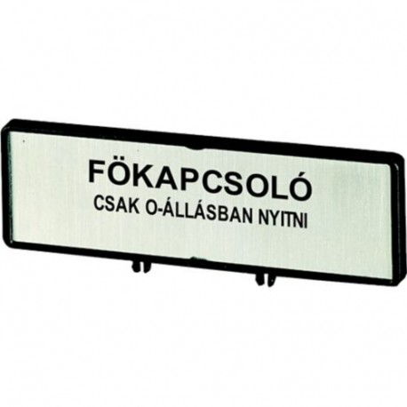 ZFS80-T0 205548 Y7-205548 EATON ELECTRIC Träger mit Schild, + Schild, Hauptschalter nur in 0-Stellung öffnen..