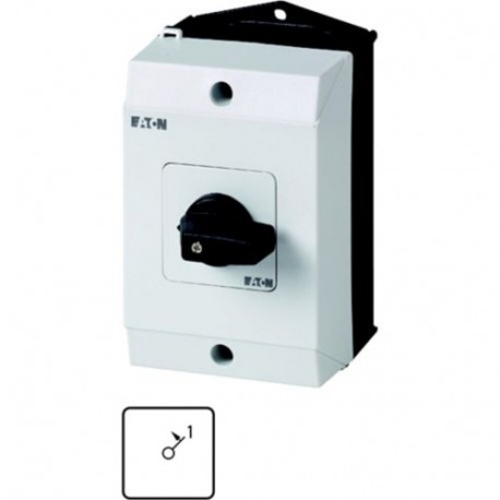 T0-1-15321/I1 207064 EATON ELECTRIC On switches, Contacts: 1, Spring-return in position 1, 20 A, front plate..