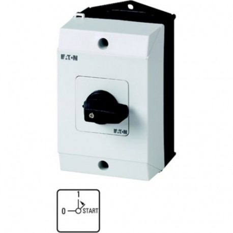 T0-2-15512/I1 207093 EATON ELECTRIC ON-OFF button, Contacts: 4, Spring-return in START position, 20 A, front..