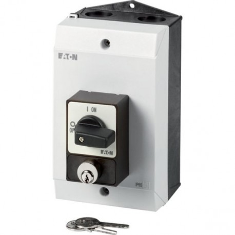 P1-25/I2/SVA(A) 207304 EATON ELECTRIC ON-OFF switches, 3 pole, 25 A, Cylinder lock SVA, surface mounting, P