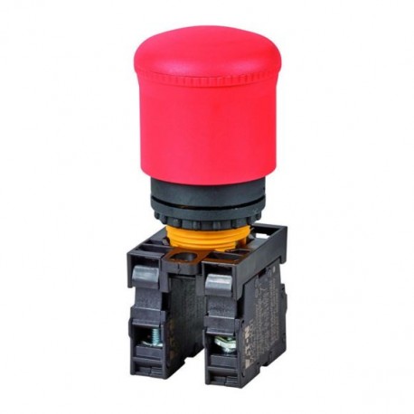 M22-PV/K11 216516 Y7-216516 EATON ELECTRIC Bouton d'arrêt d'urgence « coup de poing » à clé, 1F+1O, fixation..