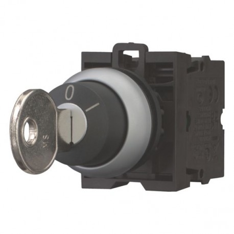 M22-WRS/K11 216517 M22-WRS-K11Q EATON ELECTRIC Key-operated button, 1N/O+1N/C, 2 positions, front mount