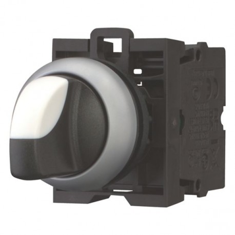 M22-WRK/K10 216518 Y7-216518 EATON ELECTRIC M22-WRK-K10Q Selector, 2 posições, o contato auxiliar Interlock ..