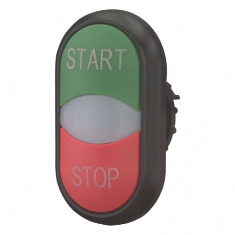 M22S-DDL-GR-GB1/GB0 216703 Y7-216703 EATON ELECTRIC Pulsante doppio, +indicatore luminoso, verde START/bianc..