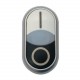 M22-DDL-WS-X1/X0 216706 Y7-216706 EATON ELECTRIC M22-DDL-WS-X1-X0Q Botão duplo, White (I) / Black (0)
