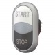 M22-DDL-WS-GB1/GB0 216708 Y7-216708 EATON ELECTRIC Pulsante doppio, +indicatore luminoso, bianco START/bianc..