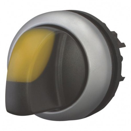 M22-WRLK3-Y 216849 Y7-216849 EATON ELECTRIC M22-WRLK3-YQ Selector Luminoso, 3 Posições, Interlock, Amarelo