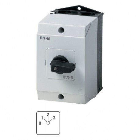 T3-2-8316/I2 221115 Y7-221115 EATON ELECTRIC commutateur à gradins pour chauffage, Contacts: 4, 32 A, plastr..