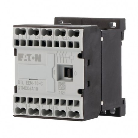 DILEEM-10-C(230V50/60HZ) 230049 XTMCC6A10G2 EATON ELECTRIC Contacteur de puissance, 3p+1F, 3kW/400V/AC3