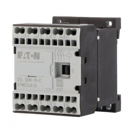 DILEEM-10-C(230V50/60HZ) 230049 XTMCC6A10G2 EATON ELECTRIC XTMCC6A10G2 Minicontactor 3P, 3 kW / (AC-3,400V)