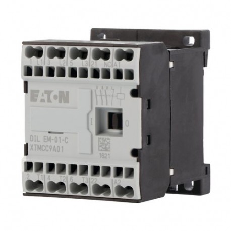 DILEM-01-G-C(24VDC) 230167 EATON ELECTRIC Contactor, 3p+1N/C, 4kW/400V/AC3
