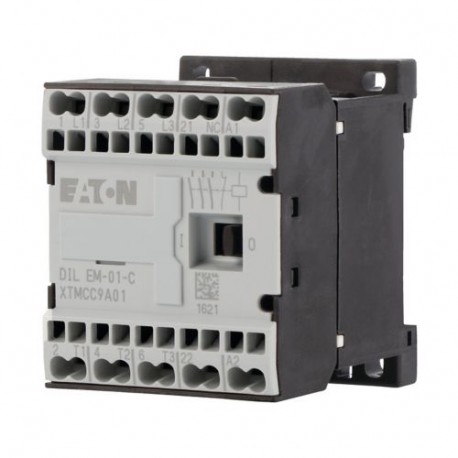 DILEM-01-G-C(24VDC) 230167 EATON ELECTRIC Mini-Contactor de potencia Conexión a presión 3 polos + 1 NC 9 A 4..