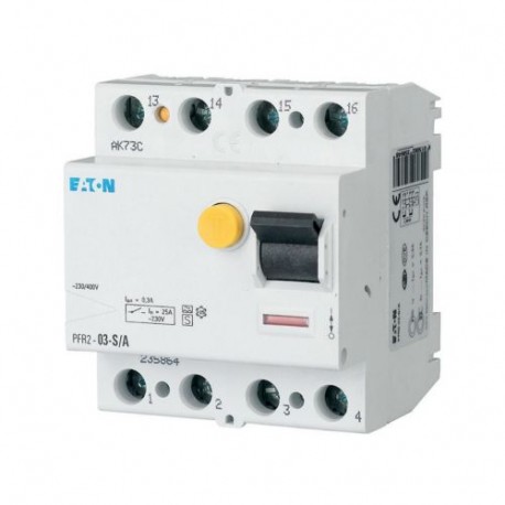 PFR2-03-S/A 235864 PFR2-03-S-A EATON ELECTRIC реле контроля токов утечки 0,3А (АС/DC), 4 полюса, устойчивост..