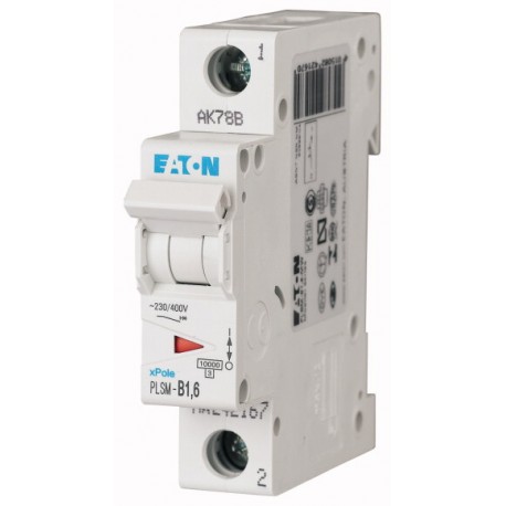 PLSM-D1,6-MW 242216 EATON ELECTRIC MCB, 1P, courbe D, 1.6A